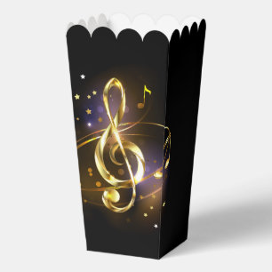 Caja Para Regalos Música de Clave de Sol de Oro