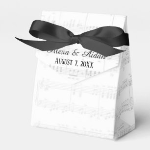 Caja Para Regalos Música de hoja de boda