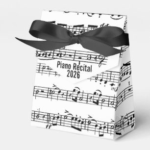 Caja Para Regalos música de hoja para el recital de piano
