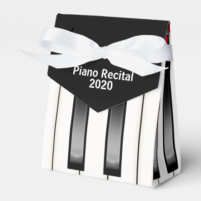 Caja Para Regalos Música de teclado de piano para recital de piano (Front Side)