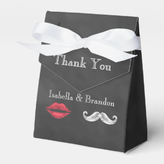 Caja Para Regalos Mustache & Lips Favor Box