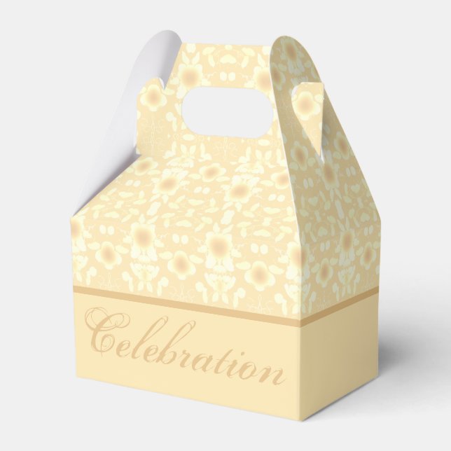 Caja Para Regalos Muy Elegante Patronato Floral (Front Side)