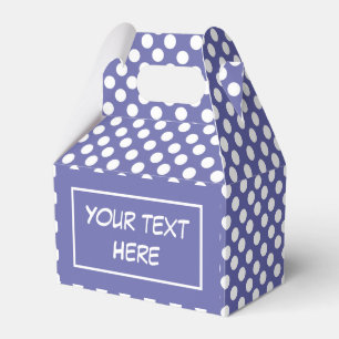 Caja Para Regalos Muy Peri   púrpura de polka blanco púrpura   