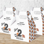 Caja Para Regalos Nacido 2 Ball Sport Theme Boy Segunda fiesta de cu<br><div class="desc">Nacido 2 Ball Sport Tema Niño Segundo Cumpleaños Cajas Favoritas</div>