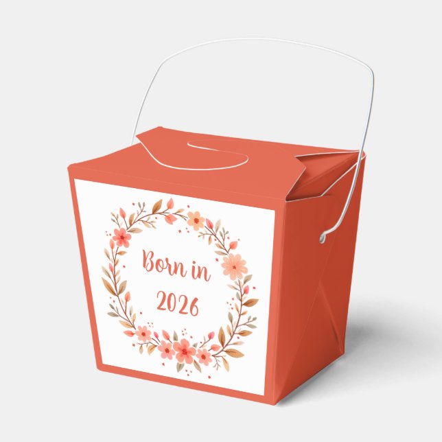 Caja Para Regalos Nacido en 20xx (Año editable)  (Front Side)