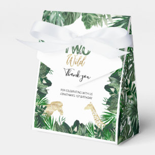 Caja Para Regalos Nacido en un Safari de la Selva Salvaje Tema Fiest
