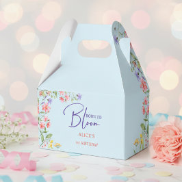 Caja Para Regalos Nacido para florecer flores silvestres niños cumpl