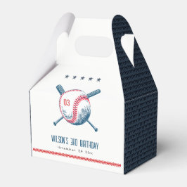 Caja Para Regalos Nacimiento de la Estrella de Béisbol Rojo de la Ma