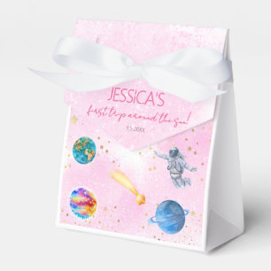 Caja Para Regalos Nacimiento del chica de los Planetas de Cohetes de