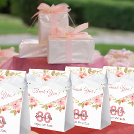 Caja Para Regalos Nacimiento florales blancas rosas nombre gracias