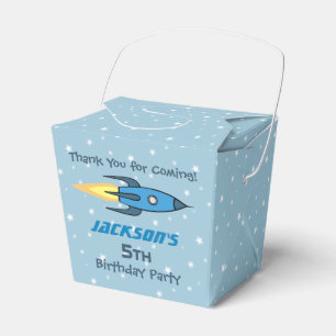 Caja Para Regalos Nacimiento personalizado del barco Blue Retro