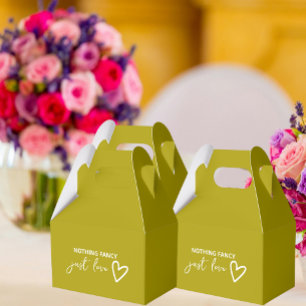 Caja Para Regalos Nada Fancy Ama Solamente A Groovy Green Boda