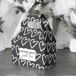 Caja Para Regalos Nada Fancy Sólo Ama Al Boda Del Patrón Del Corazón