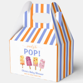 Caja Para Regalos Naranja azul Fruit Cream Popcicle Baby Shower