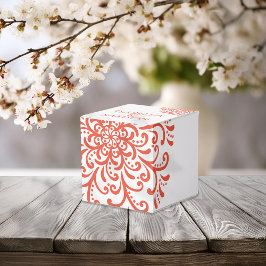 Caja Para Regalos Naranja caprichoso Boda Red Flourier
