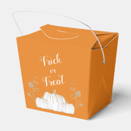 Caja Para Regalos Naranja Cute Trick De Calabaza O Trate Halloween