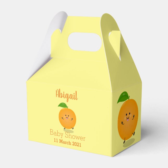 Caja Para Regalos Naranja de danza dulce cítricos (Front Side)