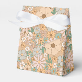 Caja Para Regalos Naranja De Engranaje, Gris Rosa, Floral