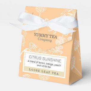 Caja Para Regalos Naranja de la pluma - Embalaje de té de hoja suelt