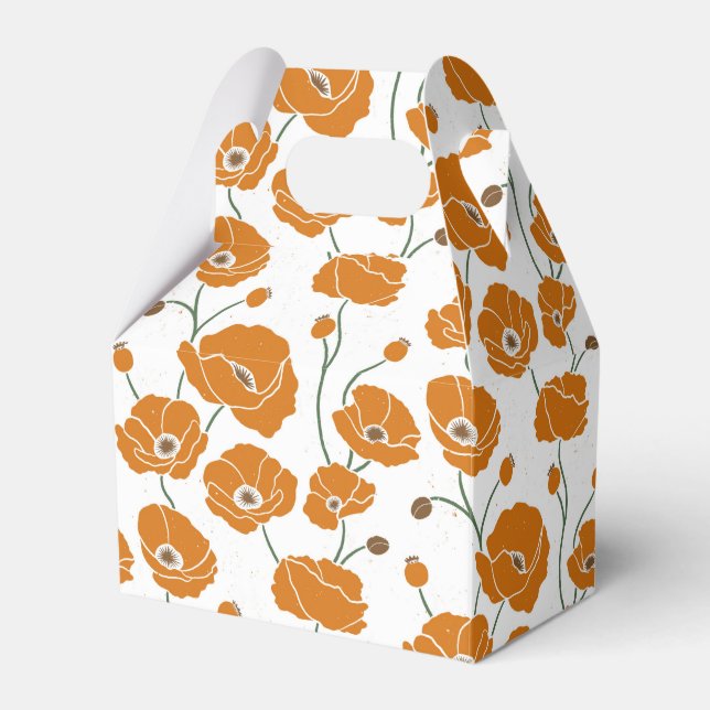 Caja Para Regalos Naranja del campo de los cachorros (Front Side)