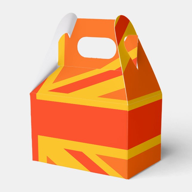 Caja Para Regalos Naranja feliz Jack Bandera Británica (Front Side)