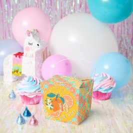 Caja Para Regalos Naranja Fruity Birthday Blue