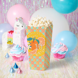 Caja Para Regalos Naranja Fruity Birthday Blue