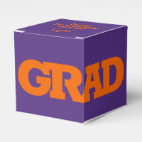 Naranja GRAD audaz y partido graduado morado