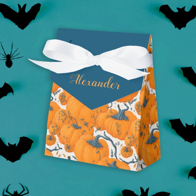 Caja Para Regalos Naranja Guay calabazas en Halloween de otoño (Subido por el creador)