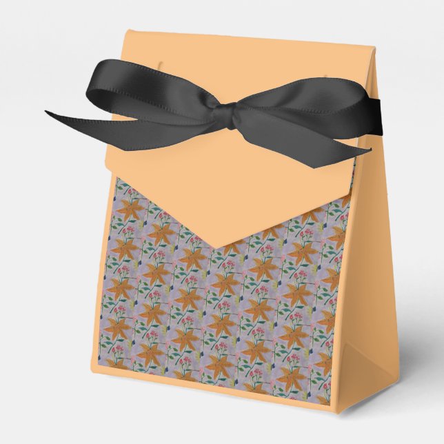 Caja Para Regalos Naranja Lily (Front Side)