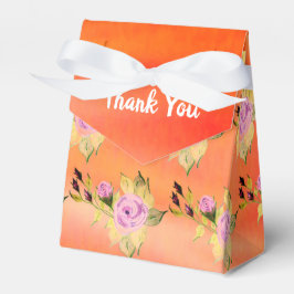 Caja Para Regalos Naranja Mauve y Purple