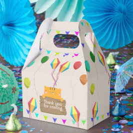 Caja Para Regalos Naranja personalizado Cat Baby Shower