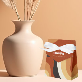 Caja Para Regalos Naranja Quemado de Vintage Boda de Caída Resumen d