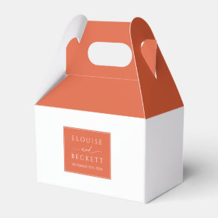 Caja Para Regalos Naranja quemado moderno
