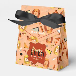 Caja Para Regalos Naranja retro Tamagotchi Cumpleaños