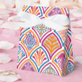 Caja Para Regalos Naranja rosa Boda de ventilador de decoración Verd