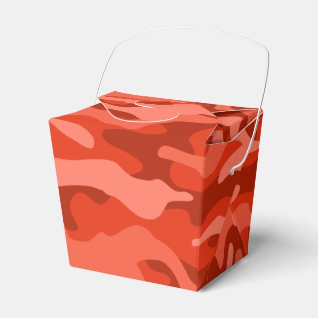 Caja Para Regalos Naranja Soda Monocolor Camo (Front Side)