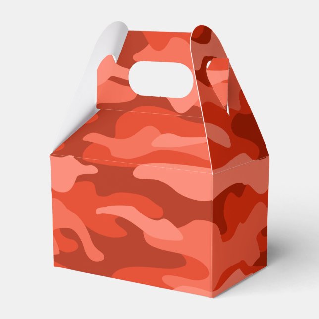 Caja Para Regalos Naranja Soda Monocolor Camo (Front Side)