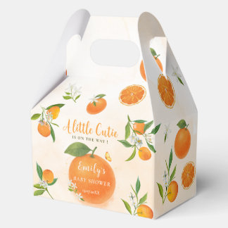 Caja Para Regalos Naranja suave de fletamento de cítricos Baby Showe