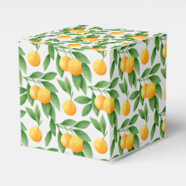 Caja Para Regalos Naranjas acuarelas o patrones de mandarinas