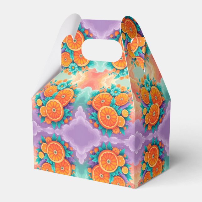 Caja Para Regalos Naranjas coloridos