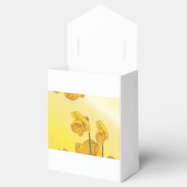 Caja Para Regalos Narciso Amarillo Flor de Fab Daffodil Flor Floral (Abierto)