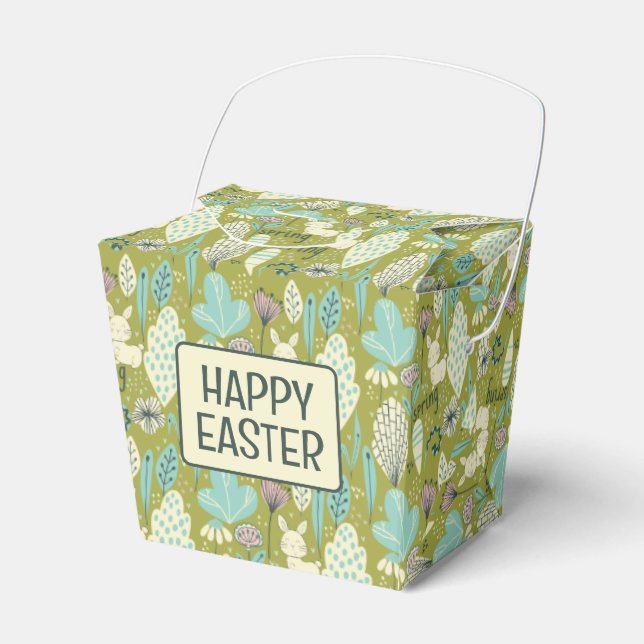 Caja Para Regalos Naturaleza del conejo de primavera (Front Side)