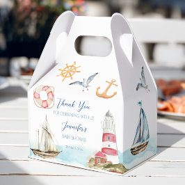 Caja Para Regalos Náutica marina tema de vela niño ducha bebé
