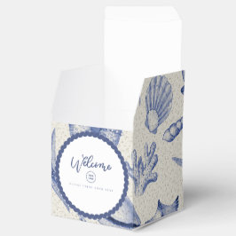 Caja Para Regalos Náutica Temática Blue Seashell