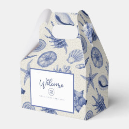 Caja Para Regalos Náutica Temática Blue Seashell