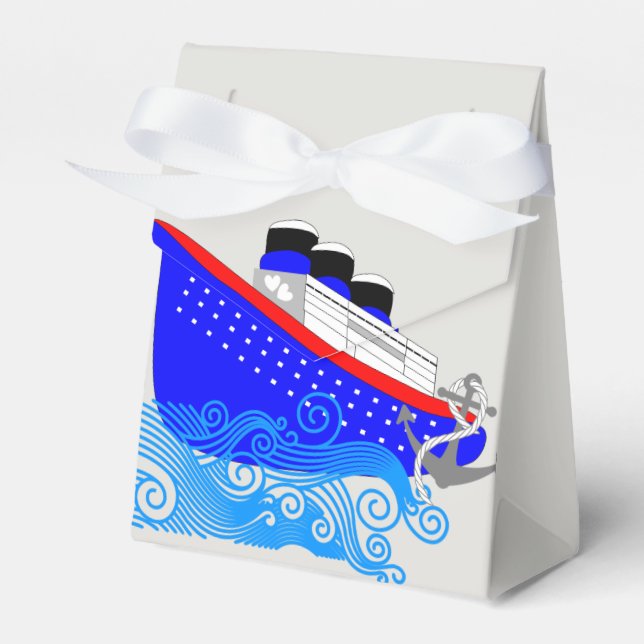 Caja Para Regalos Nautical Personalizada de cruceros (Front Side)