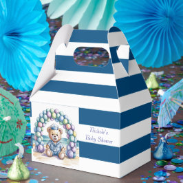 Caja Para Regalos Nautical Teddy Bear Beach Boy Baby Shower