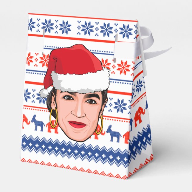 Caja Para Regalos Navidad AOC (Reverso)