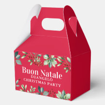 Navidad con apellido italiano personalizado